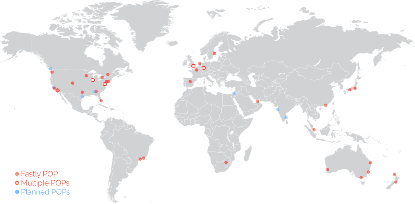 * This map is accurate as of 7-2017, Network Map Provided By Fastly * * This map is accurate as of 7-2017, Network Map Provided By Fastly *